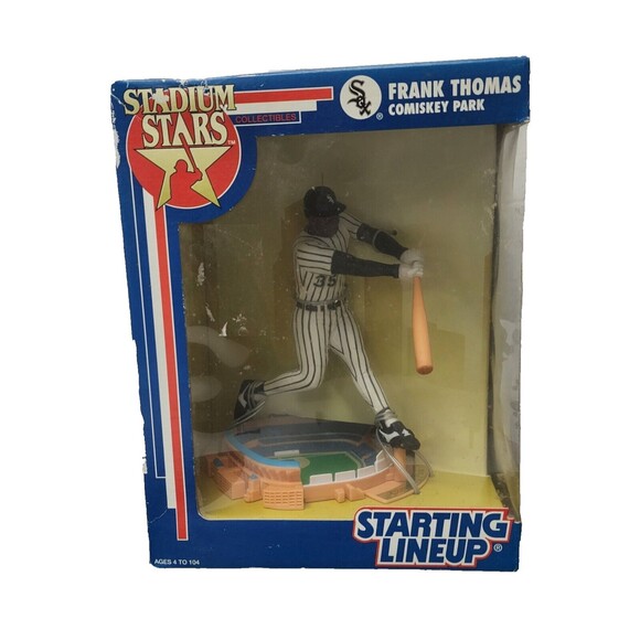 Frank Thomas 1992 Figurine "COMISKY PARK BASE" STADIUM STARS STARTING LINEUP - Picture 1 of 10